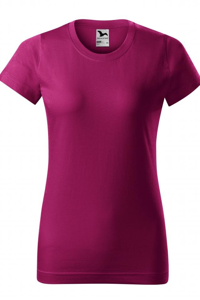 Tricou pentru dama Basic, Roşu fucsie